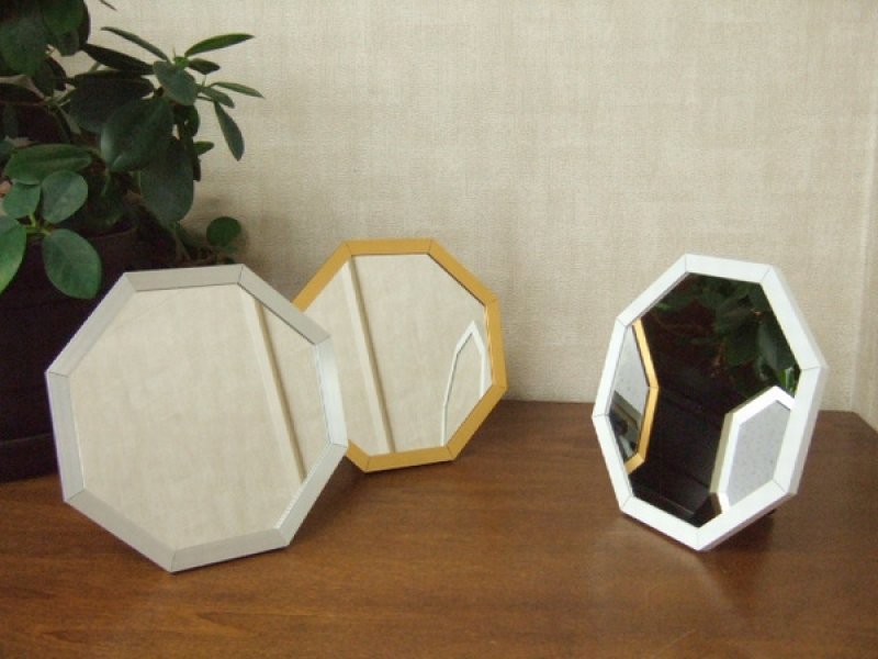 画像6: 幸運を呼ぶメタリック八角風水ミラー　ゴールド・シルバー　4サイズ (6)