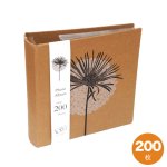 画像1: クラフトアルバム　200枚　フラワーB柄 (1)