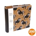 画像1: クラフトアルバム　200枚　ライオン柄 (1)