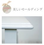 画像2: アンティーク風な白家具　Anne　デスク　一人暮らしに最適　ホワイトデスク　かわいい　おしゃれ　エレガントテーブル　/　送料無料・即日発送 (2)