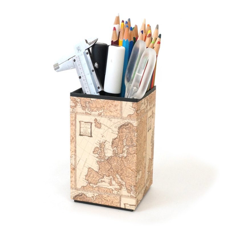 画像2: 【ペン立て】スタッキングできる卓上収納　ペンスタンド　イタリアの輸入高級紙を使用　ペン立て (2)