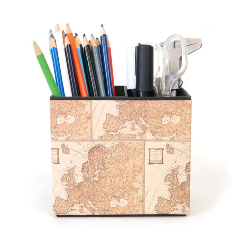 画像2: 【ペン立て】スタッキングできるイタリアの輸入高級紙を使用した卓上収納　ペンスタンド　ロング (2)