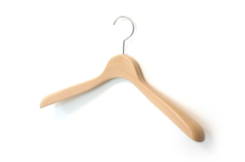 画像2: 上質なスーツのためのトップスハンガー 幅420mm (2)