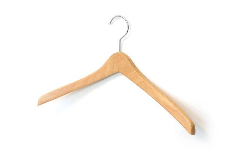 画像2: 上質なスーツのための薄型トップスハンガー　幅420mm (2)