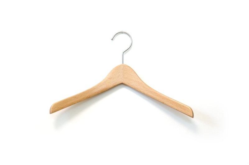 画像2: キッズのための木製ハンガー　幅350mm (2)