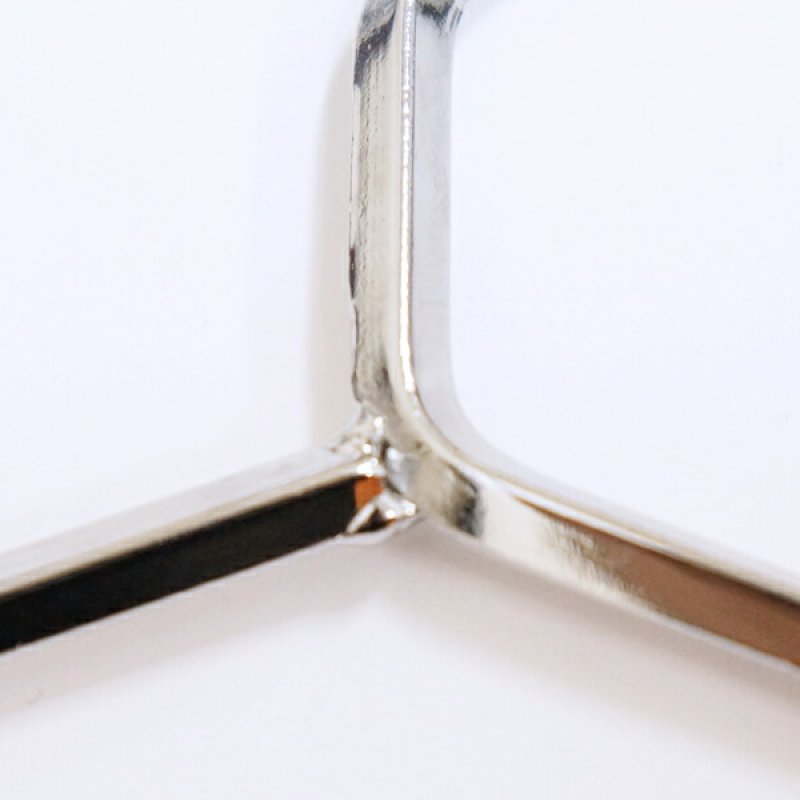 画像12: クロームハンガー ダイアモンドハンガー 3本組 スチールハンガー (12)