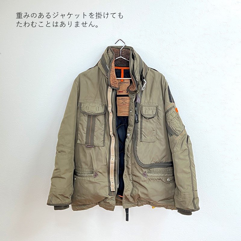 画像8: クロームハンガー ダイアモンドハンガー 3本組 スチールハンガー (8)