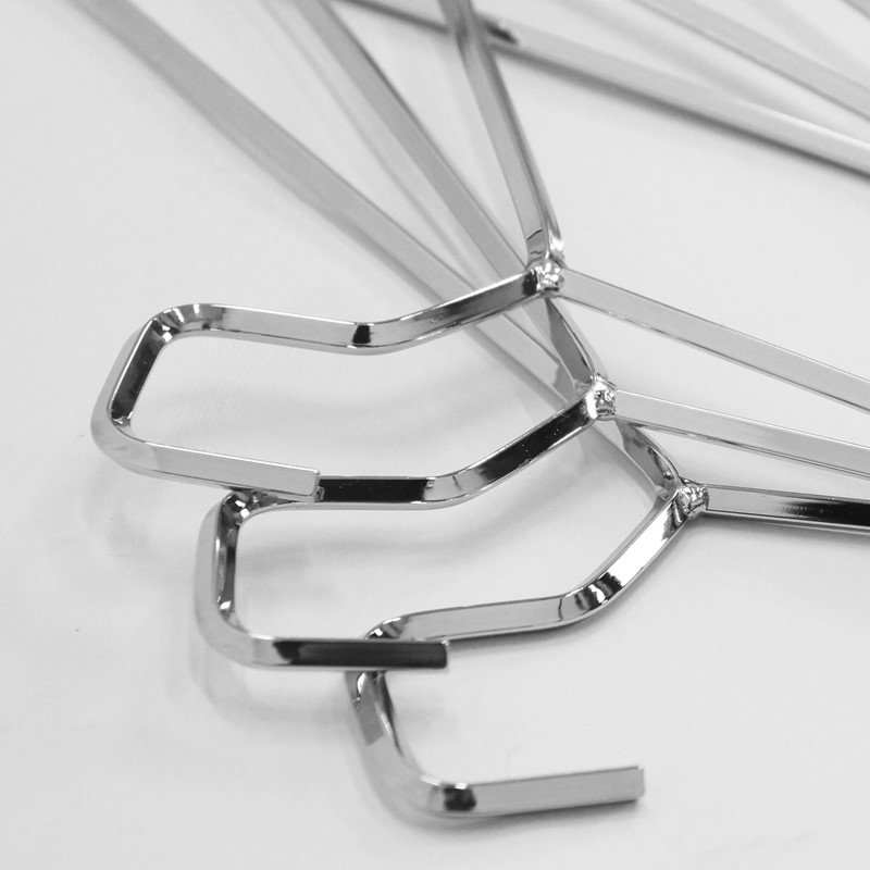 画像10: クロームハンガー ダイアモンドハンガー 3本組 スチールハンガー (10)