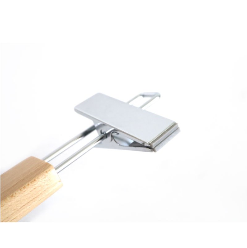 画像7: 【5本セット】天然木クリップボトムハンガー 幅300mm (7)