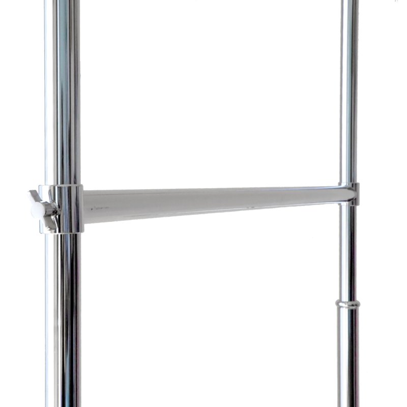 画像9: プロ仕様でグラつかない！高品質で低価格！業務用 美しいスチールハンガーラックストロンガー 幅75cm 2段バーセット (9)