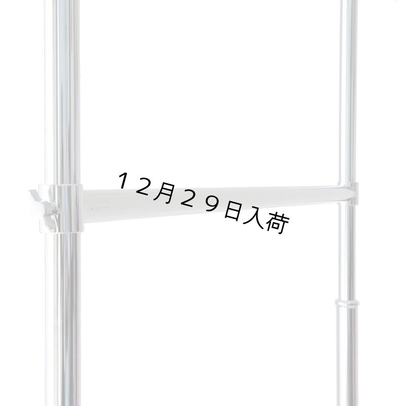 画像9: プロ仕様でグラつかない！高品質で低価格！業務用 美しいスチールハンガーラックストロンガー 幅75cm 2段バーセット (9)