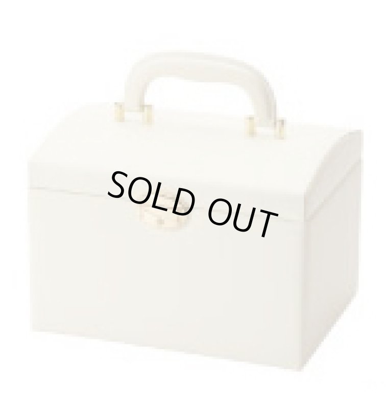 画像6: トランクジュエリー箱　レザー調のハイグレードアクセサリー収納 (6)