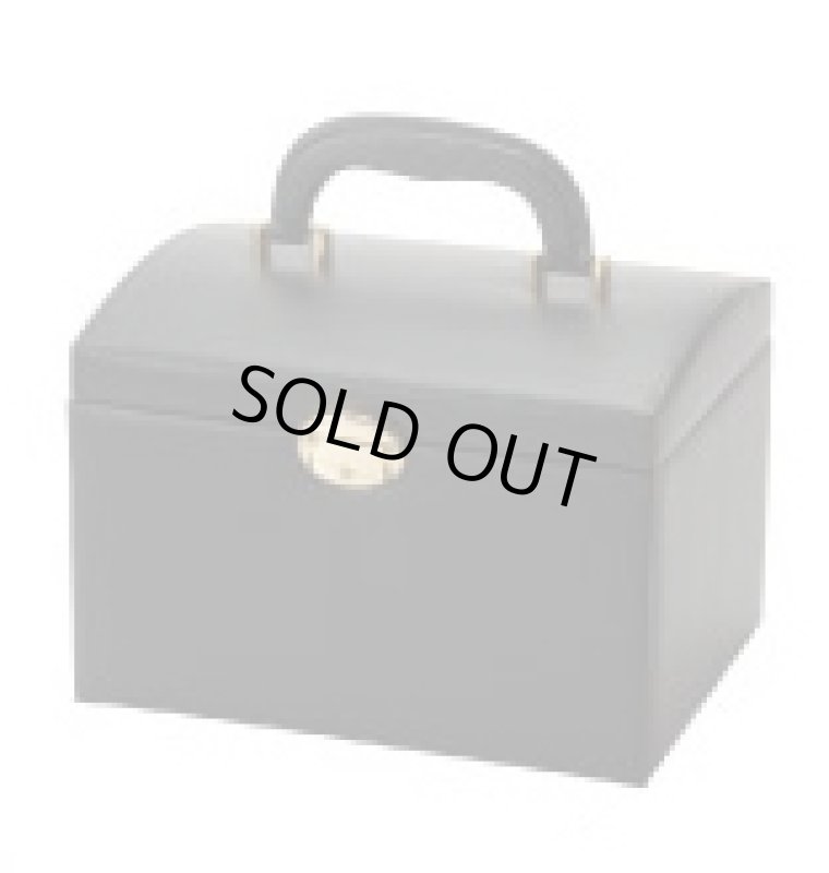 画像5: トランクジュエリー箱　レザー調のハイグレードアクセサリー収納 (5)