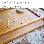 画像8: ライトブラウン木製5面ガラスディスプレイケース　コレクションケース　ジュエリーケース (8)