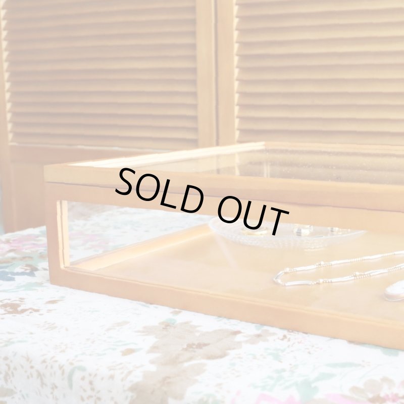 画像9: ライトブラウン木製5面ガラスディスプレイケース　コレクションケース　ジュエリーケース (9)