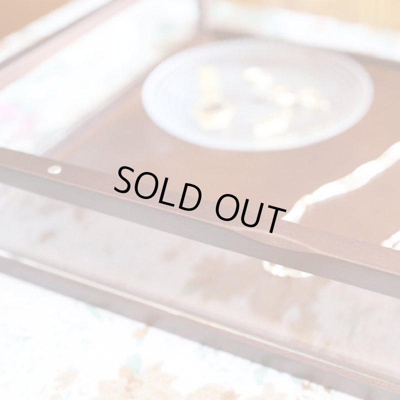 画像5: ダークブラウン木製5面ガラスディスプレイケース　コレクションケース　ジュエリーケース (5)