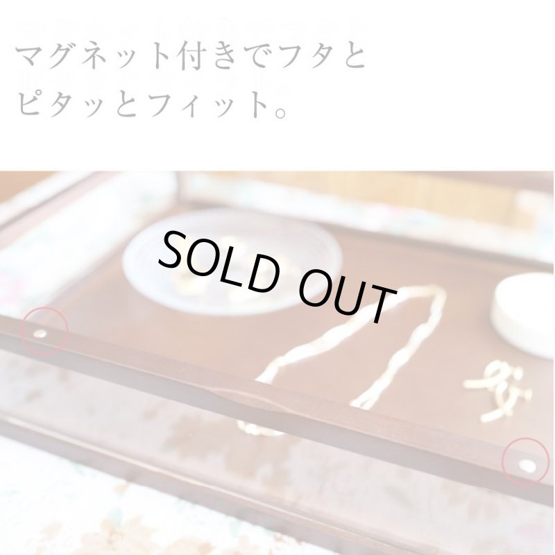 画像6: ダークブラウン木製5面ガラスディスプレイケース　コレクションケース　ジュエリーケース (6)