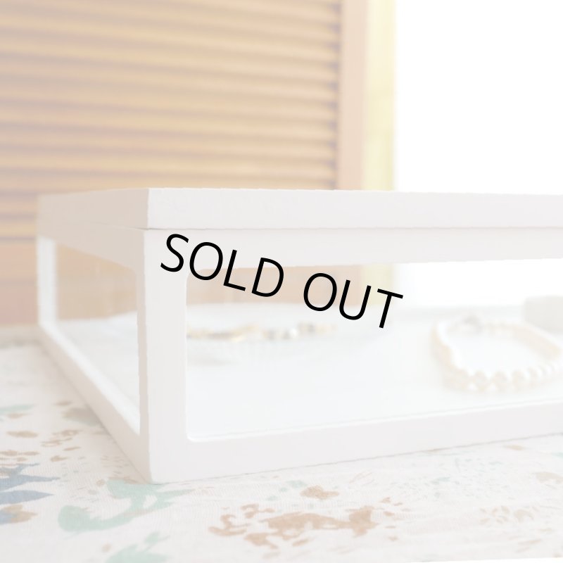 画像6: ホワイト木製5面ガラスディスプレイケース　コレクションケース　ジュエリーケース (6)