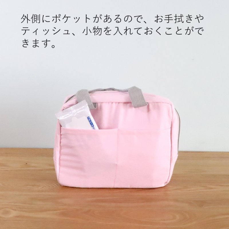 画像10: 保冷・保温アルミシートランチバッグ　ピッピ　ピンク　[PP-D-PK] (10)