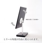 画像7: 卓上ミラー　【即日出荷】木製フレーム角度調節可 (7)