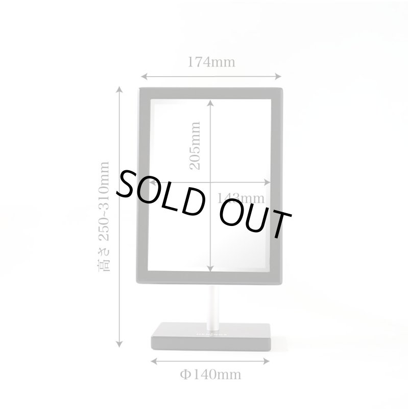 画像2: 卓上ミラー　【即日出荷】木製フレーム角度調節可 (2)