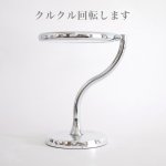 画像3: カーヴィテーブルミラー【美曲線】等倍と3倍の拡大鏡の両面ミラー (3)