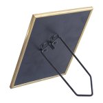 画像2: シンプルアンティークの真鍮長方形卓上ミラー W154×H187mm　【縦横両用】 (2)