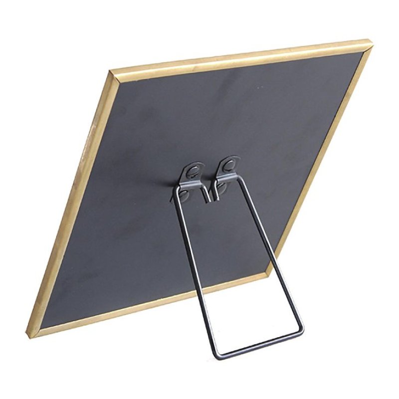 画像2: 真鍮正方形卓上ミラー W198×H198×mm 【縦横両用】 (2)