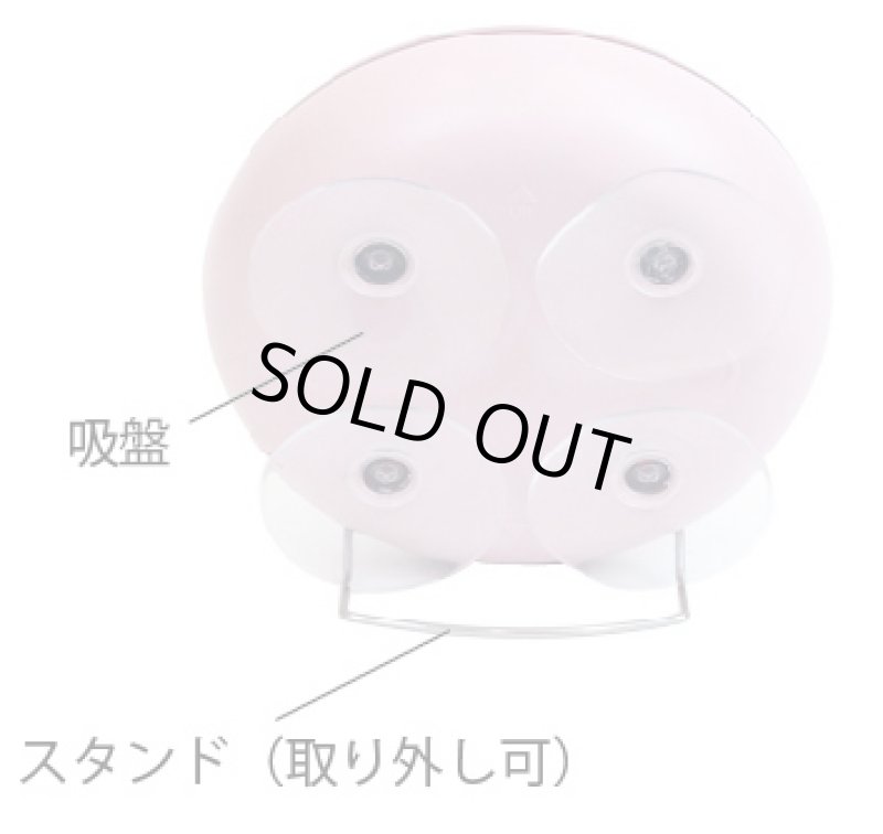 画像3: 濡れてもOKおしゃれな防水時計 おしゃれなデザインのバスクロック 吸盤・スタンド置き型両用 ディシェル ブラック ホワイト ゴールド ピンク (3)