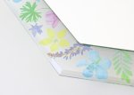 画像2: ミラー フィーデル フローラル　押し花風花柄 六角 置き掛け両用タイプ (2)
