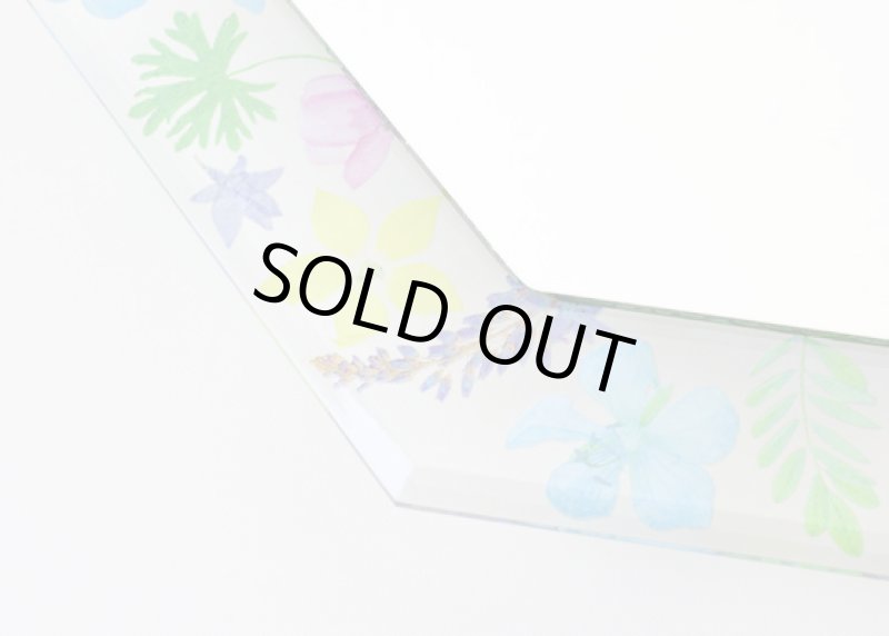 画像2: ミラー フィーデル フローラル　押し花風花柄 六角 置き掛け両用タイプ (2)