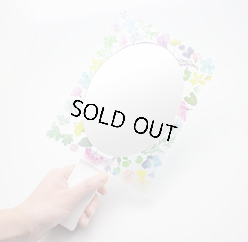 画像4: 押し花風花柄ミラー フィーデル フローラル 3WAYミラー (4)