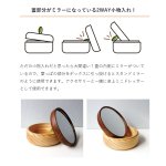 画像3: 小物入れ　ミラー付きウッドボックス イハナ森の小物入れ (3)