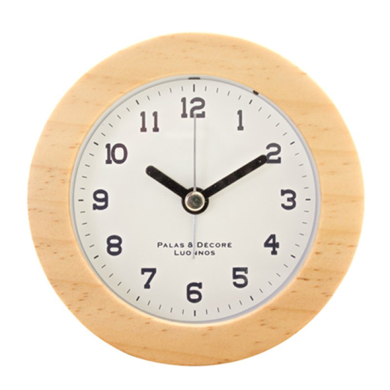 画像3: 無垢材のシンプルなアラームクロック (3)