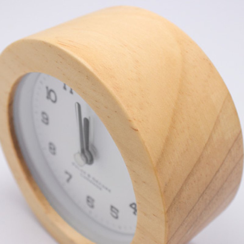 画像2: 無垢材のシンプルなアラームクロック (2)