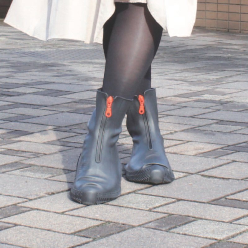 画像2: ブーツ型防水レインシューズカバー　M・Lサイズ3カラー　ジュニア・レディース・メンズ (2)