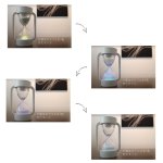 画像6: 砂時計 ノクティルカ LED10分砂時計　幻想的な砂時計 ホワイト (6)