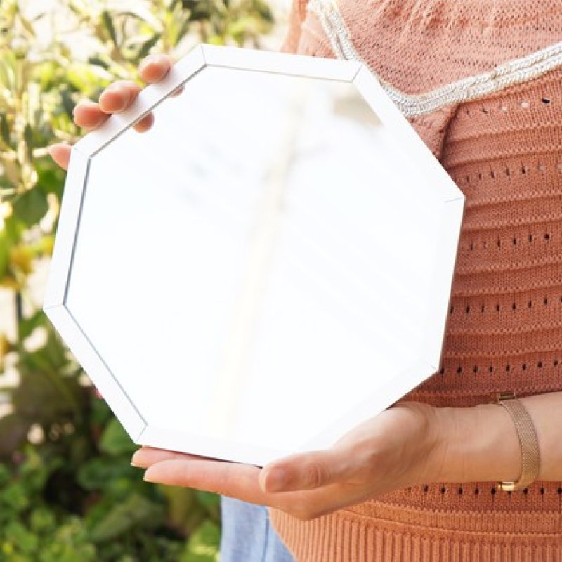 画像4: 幸運を呼ぶメタリック八角風水ミラー　ゴールド・シルバー　4サイズ (4)