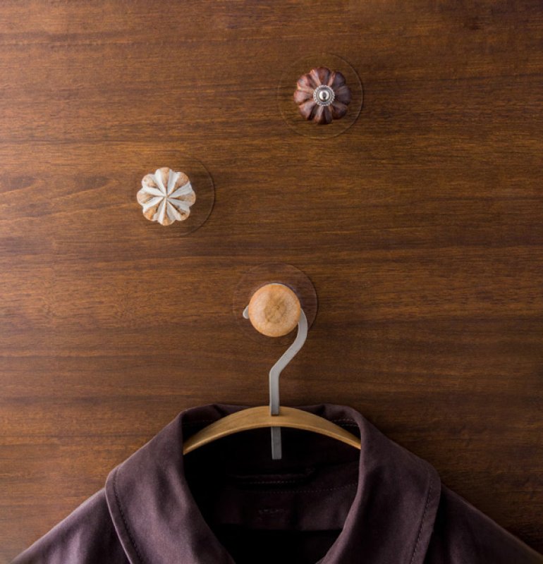 画像1: 強力粘着シートのウッドフック (1)