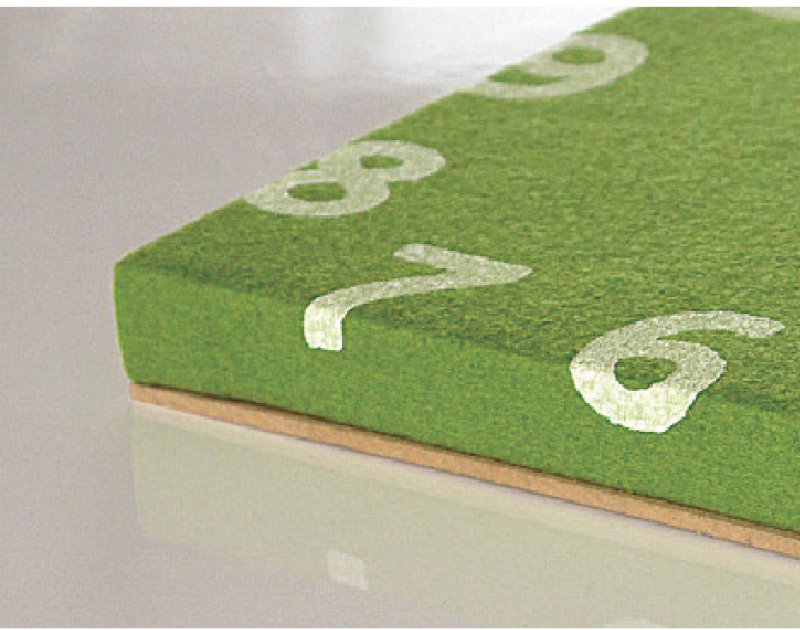 画像2: ほっこりかわいい北欧カラ―のフェルト壁掛け時計 (2)