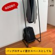 画像8: スリムハンガーラック ホワイト 幅45×奥行き42×高151cm スチールと木の組み合わせ おしゃれな軽量ハンガーラック (8)