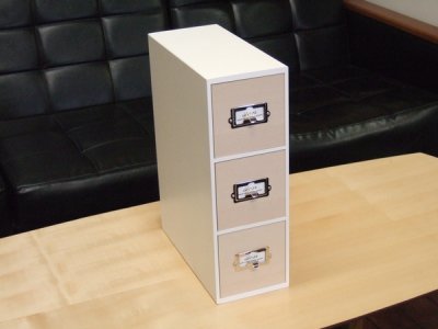 画像3: ナチュラルなホワイトとブナの木製卓上収納　小物が入るサイズ