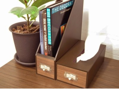 画像2: 木製ティッシュボックス　ウォルナット　レトロモダンなデザイン