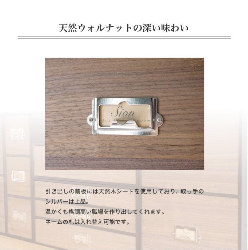 画像6: 卓上収納　シオン　木製ウォルナット　ツール＆Ａ４が入るサイズ　1段 (6)