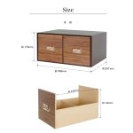 画像7: 【縦横兼用】木製卓上収納シオンウォルナット　デスク回り・キッチン小物・メイク道具収納に。　 (7)