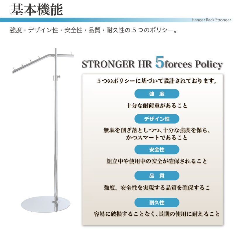 画像3: 業務用スラントポールハンガーラック (3)