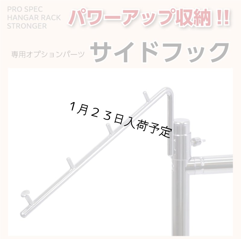 画像1: 業務用ハンガーラック　ストロンガー 用　サイドフック (1)