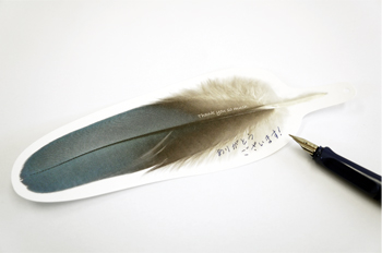 【新商品】羽根のメッセージカード