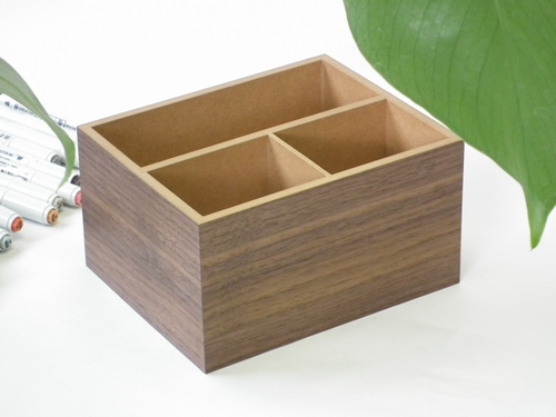 木製のリモコンボックス　ウォルナット　シンプル