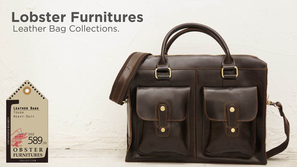 Lobster Furnitures Genuine Leather Bag